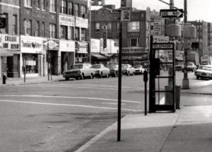 Brooklyn street corner with phone booth