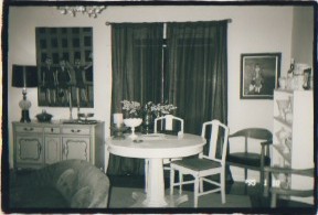 Dining room of house Jill and her kids shared in Venice Ca.